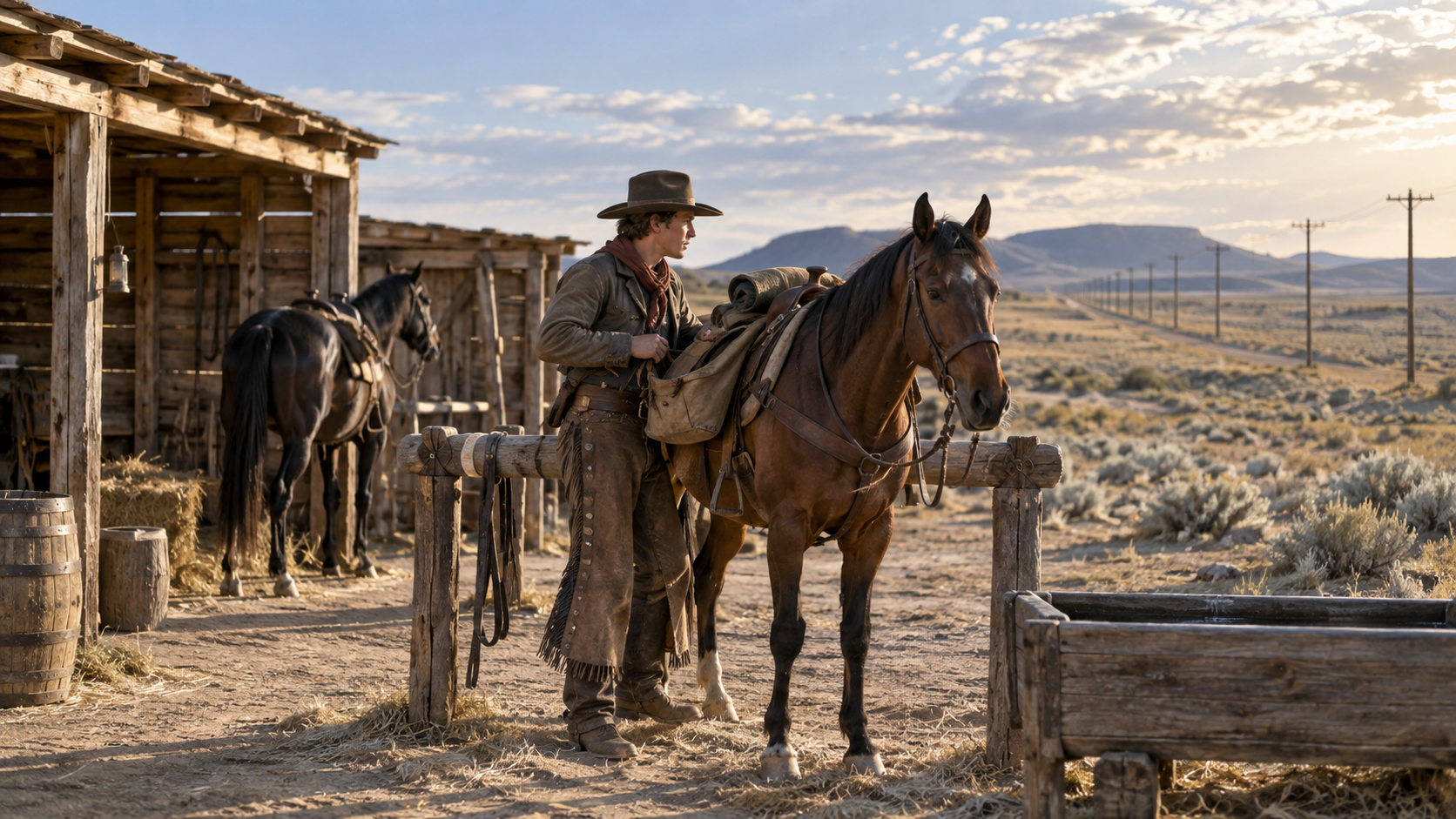 Illustrated historical reconstruction for The Pony Express Lasted Only Eighteen Months. Why Did It Matter?.